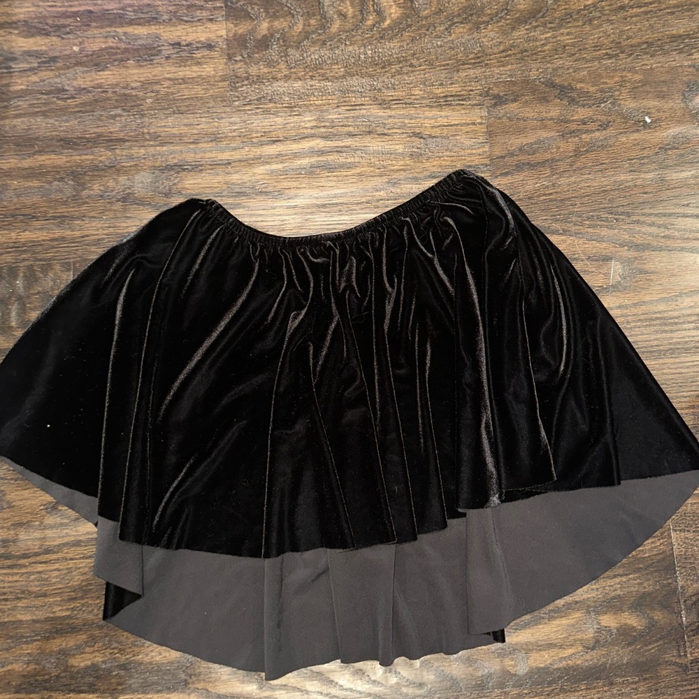 Black Velvet Ballet Skirt